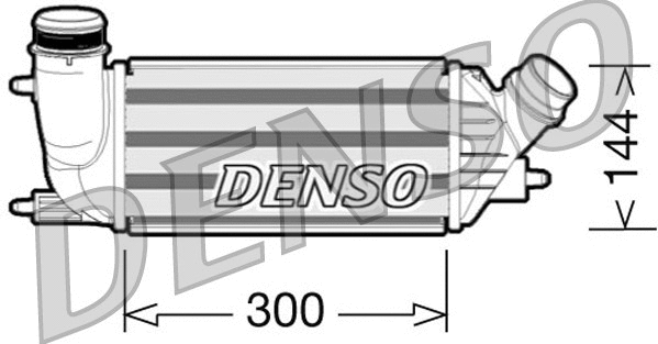 DIT07001 DENSO Интеркулер (фото 1)