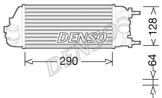 DIT09115 DENSO Интеркулер (фото 1)