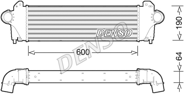 DIT12005 DENSO Интеркулер (фото 1)