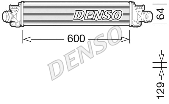 DIT15001 DENSO Интеркулер (фото 1)