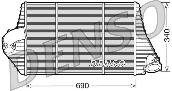 DIT23001 DENSO Интеркулер (фото 1)