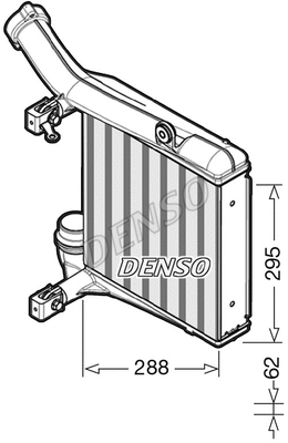 DIT28012 DENSO Интеркулер (фото 1)