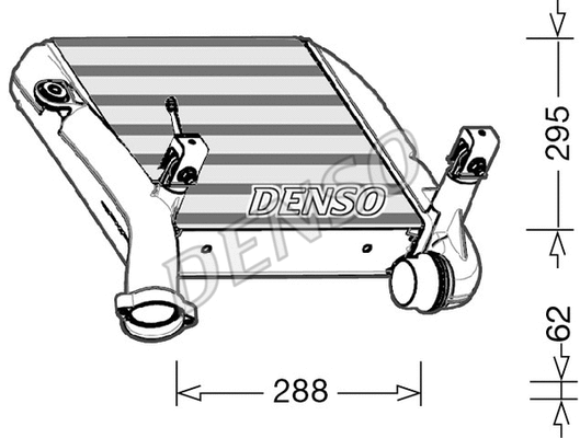 DIT28024 DENSO Интеркулер (фото 1)