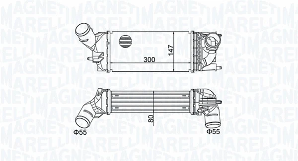 351319204690 MAGNETI MARELLI Интеркулер (фото 1)