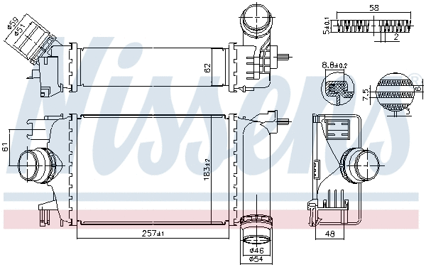 961583 NISSENS Интеркулер (фото 6)