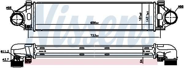 96471 NISSENS Интеркулер (фото 5)