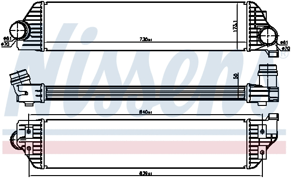 96501 NISSENS Интеркулер (фото 6)