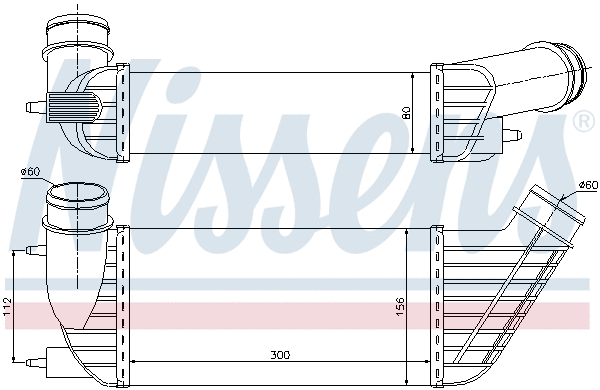 96609 NISSENS Интеркулер (фото 6)