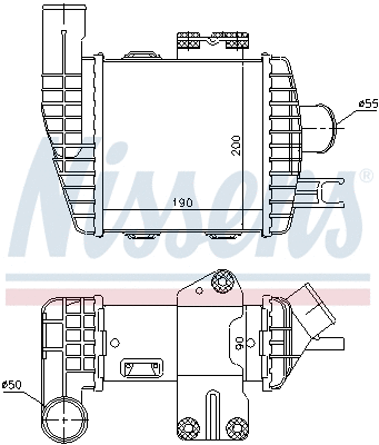 96661 NISSENS Интеркулер (фото 6)