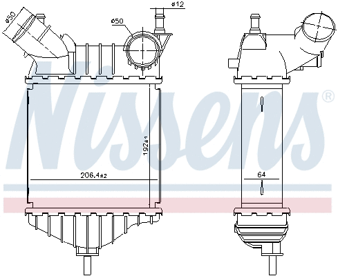 96704 NISSENS Интеркулер (фото 5)