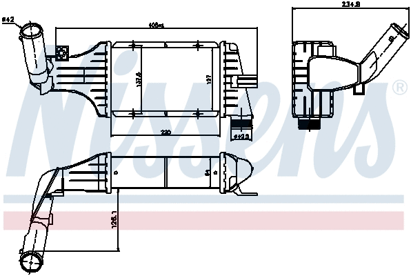 96788 NISSENS Интеркулер (фото 6)