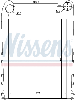 97058 NISSENS Интеркулер (фото 1)