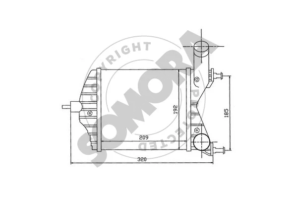 081345 SOMORA Интеркулер (фото 1)