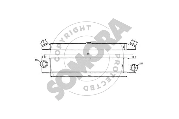084245 SOMORA Интеркулер (фото 1)