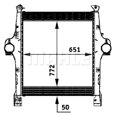 CI 118 000P KNECHT/MAHLE Интеркулер (фото 1)