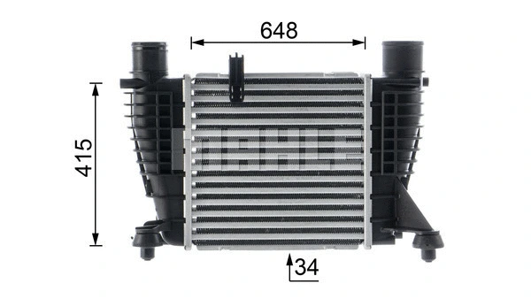 CI 12 000P KNECHT/MAHLE Интеркулер (фото 5)