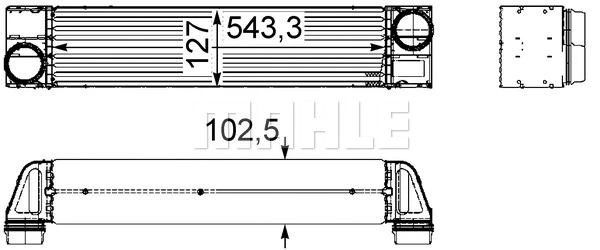 CI 160 000P KNECHT/MAHLE Интеркулер (фото 1)