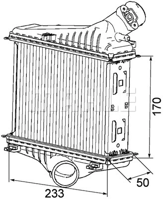 CI 163 000P KNECHT/MAHLE Интеркулер (фото 1)