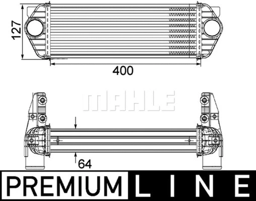 CI 168 000P KNECHT/MAHLE Интеркулер (фото 2)