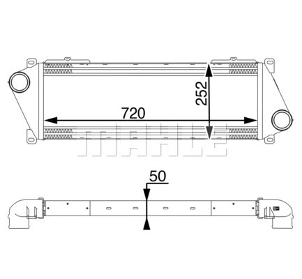 CI 18 000P KNECHT/MAHLE Интеркулер (фото 9)