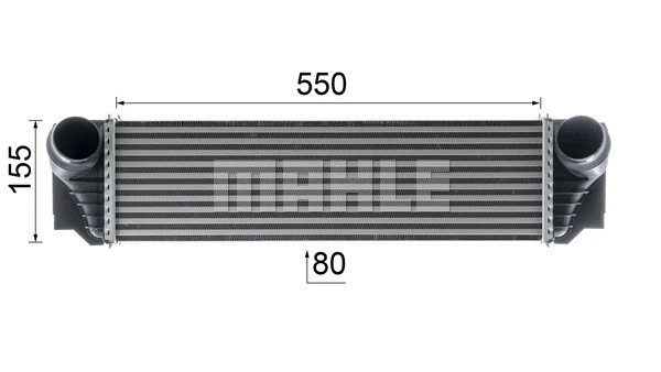 CI 183 000P KNECHT/MAHLE Интеркулер (фото 7)