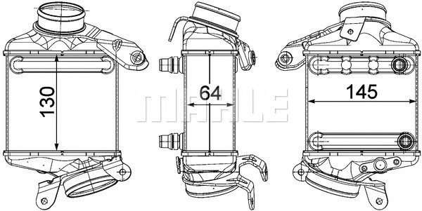 CI 186 000P KNECHT/MAHLE Интеркулер (фото 1)