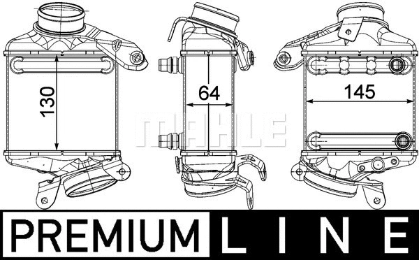 CI 186 000P KNECHT/MAHLE Интеркулер (фото 2)