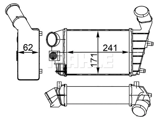 CI 196 000S KNECHT/MAHLE Интеркулер (фото 1)