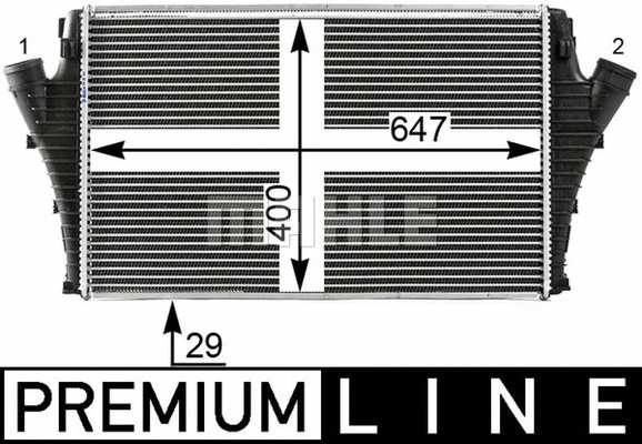 CI 24 000P KNECHT/MAHLE Интеркулер (фото 5)