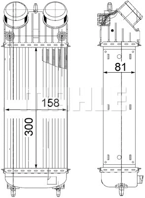 CI 265 000P KNECHT/MAHLE Интеркулер (фото 1)