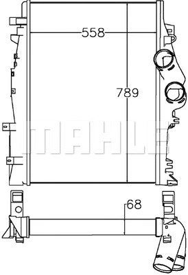 CI 269 000P KNECHT/MAHLE Интеркулер (фото 1)