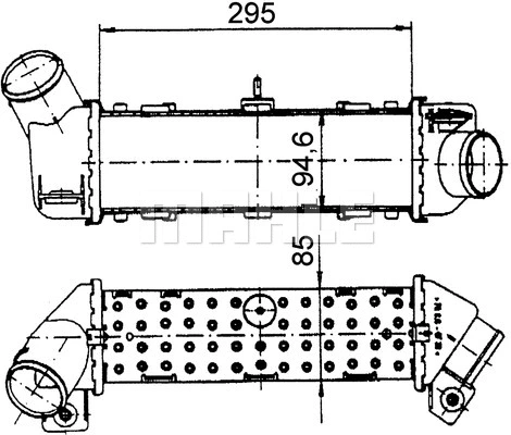 CI 329 000P KNECHT/MAHLE Интеркулер (фото 1)