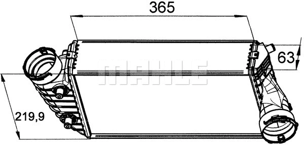 CI 330 000P KNECHT/MAHLE Интеркулер (фото 1)