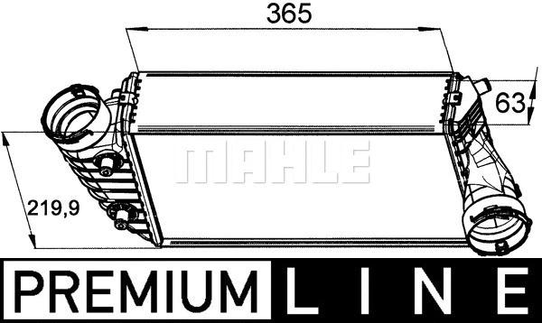 CI 330 000P KNECHT/MAHLE Интеркулер (фото 2)