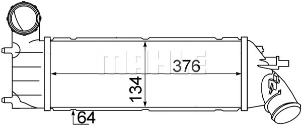 CI 340 000S KNECHT/MAHLE Интеркулер (фото 1)