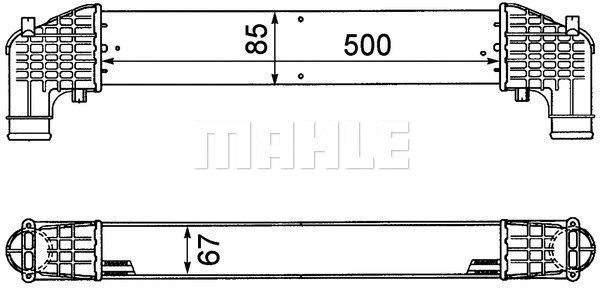 CI 345 000P KNECHT/MAHLE Интеркулер (фото 1)