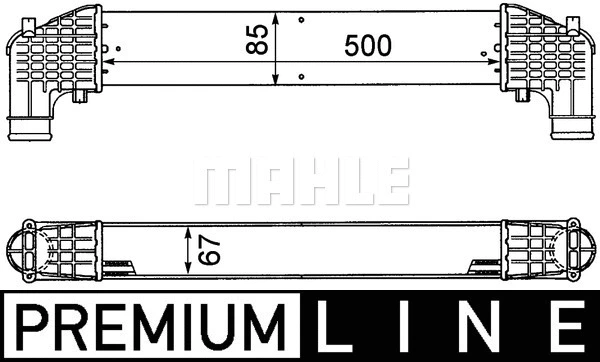 CI 345 000P KNECHT/MAHLE Интеркулер (фото 2)