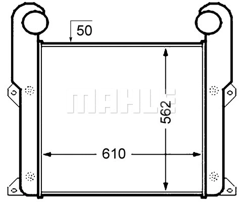 CI 349 000P KNECHT/MAHLE Интеркулер (фото 1)