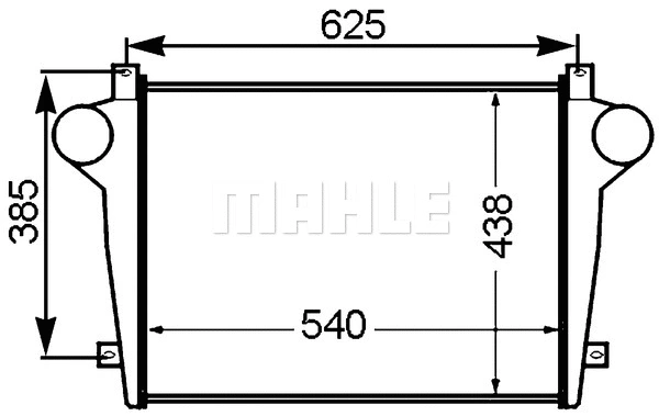 CI 352 000P KNECHT/MAHLE Интеркулер (фото 1)