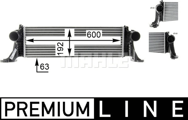 CI 370 000P KNECHT/MAHLE Интеркулер (фото 8)