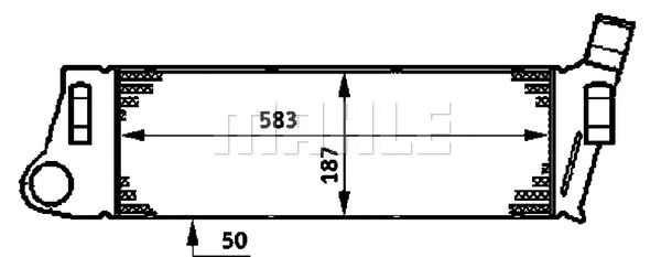 CI 39 000P KNECHT/MAHLE Интеркулер (фото 2)