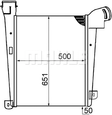 CI 400 000P KNECHT/MAHLE Интеркулер (фото 1)