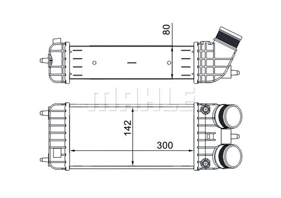 CI 418 000S KNECHT/MAHLE Интеркулер (фото 1)