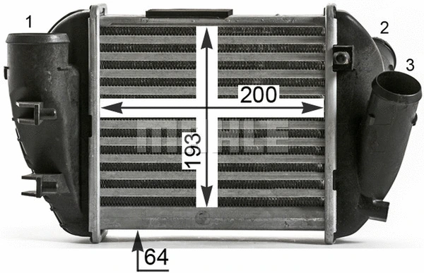 CI 430 000P KNECHT/MAHLE Интеркулер (фото 4)