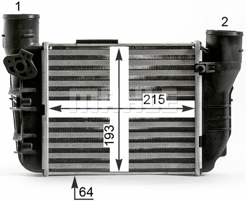 CI 431 000P KNECHT/MAHLE Интеркулер (фото 4)