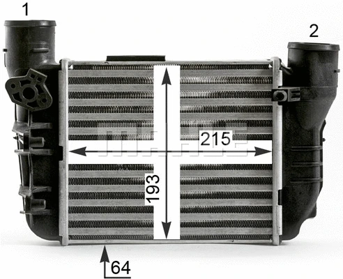 CI 431 000P KNECHT/MAHLE Интеркулер (фото 5)