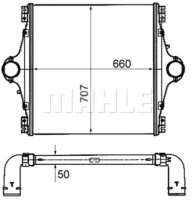 CI 449 000P KNECHT/MAHLE Интеркулер (фото 1)