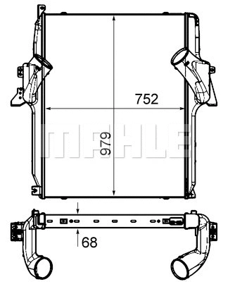 CI 450 000P KNECHT/MAHLE Интеркулер (фото 1)