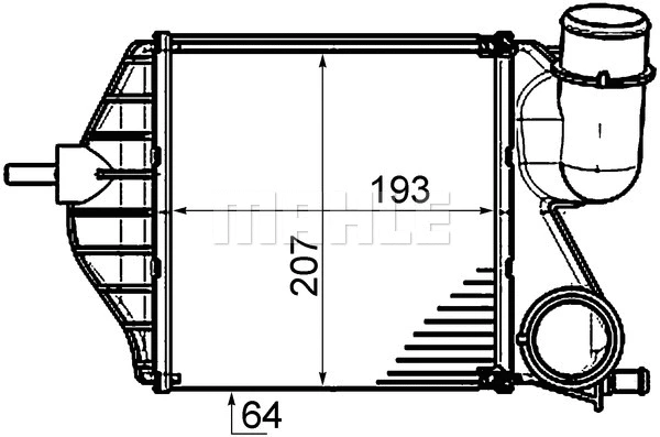 CI 459 000P KNECHT/MAHLE Интеркулер (фото 1)