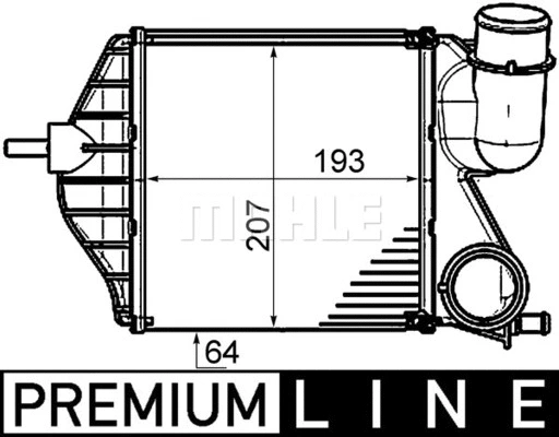 CI 459 000P KNECHT/MAHLE Интеркулер (фото 2)